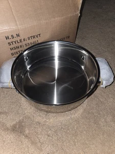 Wolfgang Puck BISTRO COLLECTION 8" Kasserolle 2 Griff Pfanne 18-10 Edelstahl - Bild 1 von 4