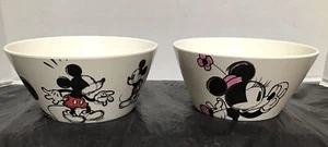 Cuencos de plástico de Mickey y Minnie Mouse de Zak Designs Disney de 5,5 pulgadas de diámetro - Imagen 1 de 6