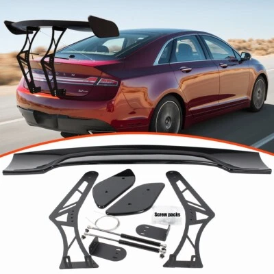 ADJUSTABLE GT RACING SPOILER WING CHASSIS MOUNT KITS FOR LINCOLN MKZ 2013-2020 - Image 1 of 4