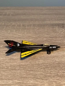 1973 Matchbox Sb 6 Black Yellow Mig 21 Fighter Jet - Picture 1 of 8