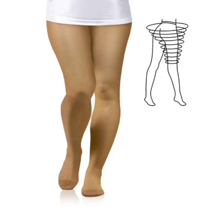 TONUS ELAST Stützstrumpfhose Kompression Stütz Strumpfhose Klasse 2 extra Hüfte 0404LUXMAX