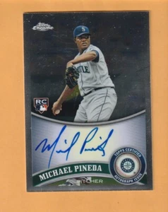 Michael Pineda Seattle Mariners AUTO 2011 Topps Chrome Rookie Autographs #174 7L - Picture 1 of 2