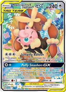 Mega Lopunny & Jigglypuff GX (Alternate Full Art) (226/236) - Picture 1 of 2