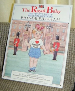 1983 PRINCE WILLIAM PAPIERPUPPENBUCH The Royal Baby ungeschnitten - Bild 1 von 1