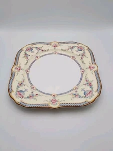 Royal Worcester Square Rosemary Sky Blue Cream 8" Dessert Salad Plate - Picture 1 of 5