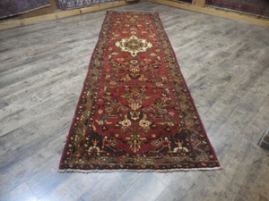 Authentic Vintage Turkish Rug,Geometric Adana Tribal Turkish Rug 3.4x10 Ft - Picture 1 of 13