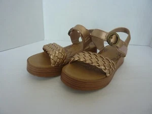 Blowfish Malibu Sandals Girls Sz 2 Brown Chunky Flat Straps - Picture 1 of 8