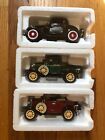 National Motor Museum Mint 1:32 Scale -2 Early 1930's Ford Coupes + 1 Ford Truck
