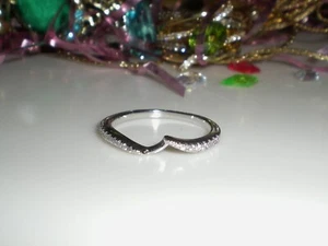 *EVER US* 14K WG 1/8ct Diamond Contour Wedding Band Ring $649 KAY 💎 6 1/2 - Picture 1 of 24