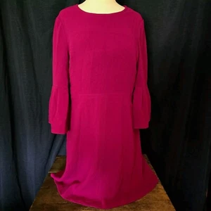 Eliza J Women's 3/4 Bell Sleeve Fit & Flare Pink Dress Petite 2 - Picture 1 of 8