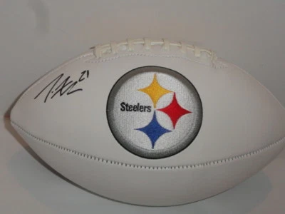 JOE HADEN FIRMADO LOGOTIPO DE LOS PITTSBURGH STEELERS FÚTBOL AUTOGRAFIADO PRUEBA RARO Foto 1 de 2