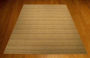 Alfombra reversible 8 x 10 hecha a mano de lana fina Kilim afgano teñida a mano de verduras - Imagen 1 de 9