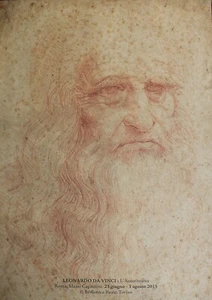 AUTORITRATTO LEONARDO DA VINCI. POSTER MOSTRA MUSEI CAPITOLINI. - Foto 1 di 4