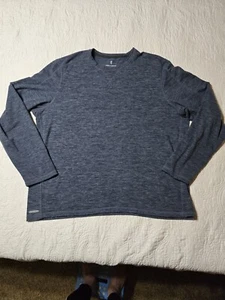 Free country Long Sleeve TeeShirt XXL BlueGray Crew neck MENS Pullover MicroTech - Picture 1 of 14
