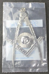 Freimaurer Senior Diakon silberfarbenes Halsband Juwel von Blackinton - NOS - Vintage - Bild 1 von 2