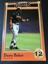 1991 Postcard San Francisco Giants Dusty Baker