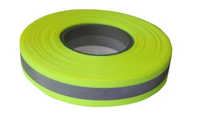 TUKAN-TEX 5m,10m,50m Reflektorband / Reflexband 30mm breit (neon-silber)