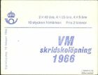 Sweden Mh10i Mint/Mnh 1966 Wm Skating