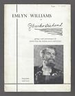 Emlyn Williams as "CHARLES DICKENS" Stage Play 1956 Hastings, England Playbill