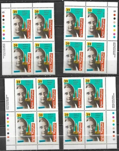 pk02357:Stamps-Canada #1293 Agnes Macphail 39 cent Plate Block Set - MNH - Picture 1 of 1