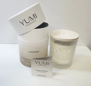 (NUEVO) YUMI Clarividencia Algodón Flor Perfumado Cristal Vela - PVP £45 - Imagen 1 de 8
