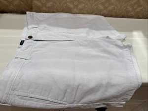 Pantaloncini chino uomo J.Crew taglia 38 bianchi cotone ed elastina 7” cuciture interne - Foto 1 di 3