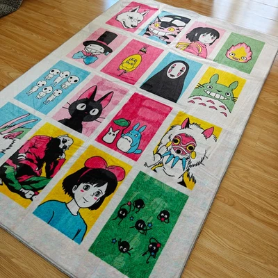 Japanese Anime Carpet, Abstract Rug, Japan Anime Rug, Customized Rug, Housewarmi - Image 1 of 4