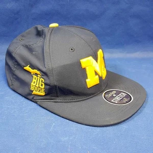 MICHIGAN UNIVERSITY EMBROIDERED BASEBALL CAP BIG HOUSE ZEPHYR STRETCH - Picture 1 of 7