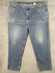 Vintage Levis Jeans Herren 46x32 Blau Medium Wash 545 Loose Fit Tapered Brown Tab - Bild 1 von 10