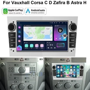 Carplay Für Opel Astra H Corsa D Vectra Zafira B Autoradio Android 14 GPS NAVI - Bild 1 von 16