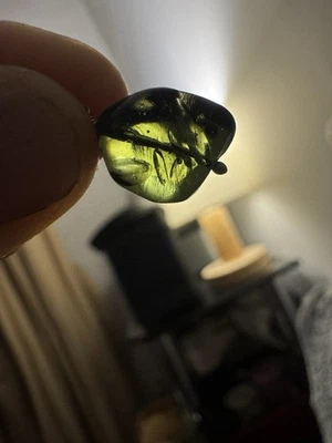 Colgante de moldavita en plata de ley Foto 1 de 2