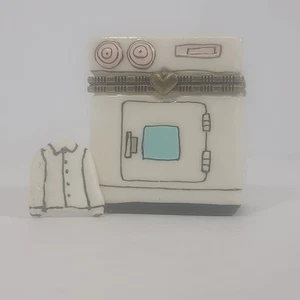 Schmuckkästchen weiße Waschmaschine, kleines weißes Hemd, fast neuwertig Beschreibung lesen - Bild 1 von 14