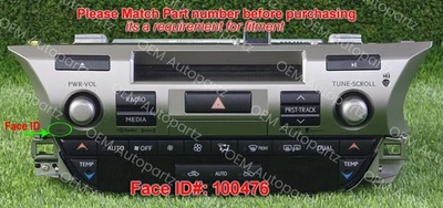 Lexus ES350 ES300H 2015-2018 Gracenote HD radio XM Head Unite 86130-33591 OEM Foto 1 de 4