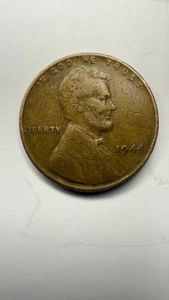 1944 Wheat Penny Stamp Error No Mint Mark, Lon Rim - Picture 1 of 5
