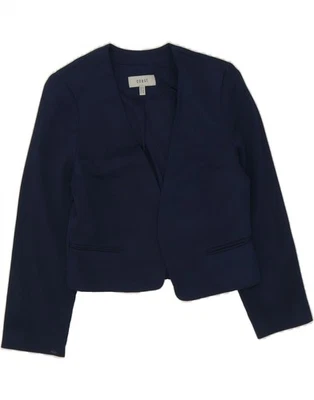 COAST Womens Open Blazer Jacket UK 10 Small Navy Blue Acetate DF45 - Image 1 of 3