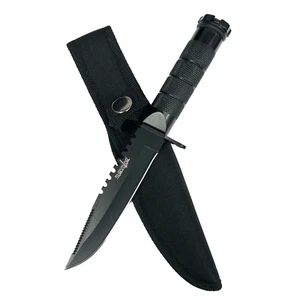 Survivor Fixed Blade Survival Knife Model HK-609 - Black - Picture 1 of 2