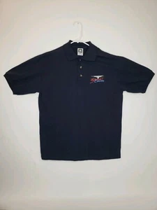 Storm Chaser Embroidered Navy Blue Polo Mens Large Cotton - Picture 1 of 6