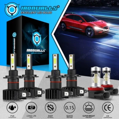 For BMW 320i xDrive 2013-2018 Combo LED Headlight Hi-Lo Fog Light Bulbs 6000K 6x - Image 1 of 4