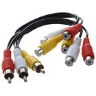  3 RCA Male Jack to 6 RCA Female Plug Splitter Audio Video AV Adapter Cable G7U6
