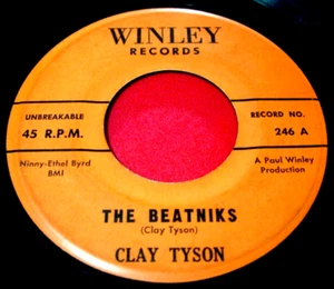 Clay Tyson The Beatniks 7" US ORIG 1960 Winley b/w Marching Bedbugs Comedy VINYL - Imagen 1 de 4
