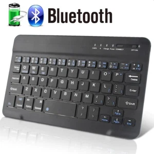 New Compact Silent Wireless Rechargeable Keyboard For PC iOS Androids Tablets - Picture 1 of 5