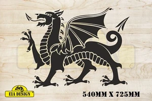 Auto Camper Aufkleber Sticker WELSH DRAGON 540mm x 725mm - Bild 1 von 2