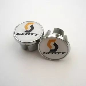 Tapones, tapas, reproducción cromados para barra de carreras estilo vintage Scott - Imagen 1 de 3