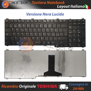 Tastiera Italiana TOSHIBA Qosmio G50 F60 X300 X305, Tecra A11 (NERA LUCIDA) - Foto 1 di 3