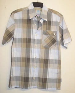 Mens Fat Face Shirt, 100% Cotton, Beige Check - Size XS BNWOT - Picture 1 of 3