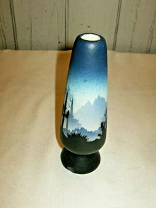 Handmade Pottery Vase Signed Benally Dine-Cactus Desert Theme - Picture 1 of 8