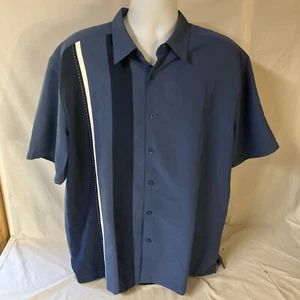 The Havanera Co. Mens Shirt XL Blue Multicolor Embroidered Retro Free Shipping! - Picture 1 of 7