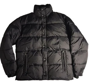 Old Navy Heavy Jacket Men's Medium Black Full Zip Puffer Insulated Pockets. - Picture 1 of 8