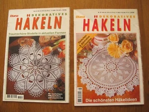 Häkelhefte, 2 Hefte, Diana Dekoratives Häkeln, Deckchen, Spitzen, Gardinen, etc - Bild 1 von 20