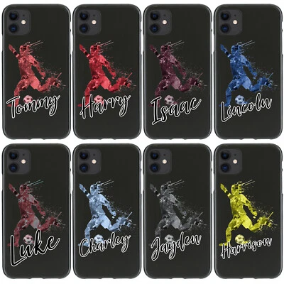 Funda Personalizada Inicial Teléfono Para iPhone 16/15/14/Fútbol TPU Cubierta Gel Suave Foto 1 de 4